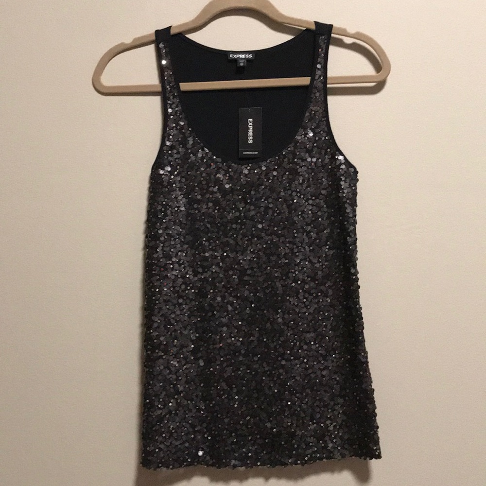 Express Sequin Front Tank - Picture 2 of 6